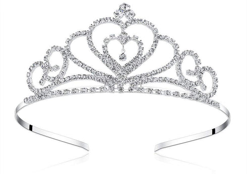 Lovelyshop Rhinestone Crystal Tiara - Wedding Bridal Prom Birthday Pageant Princess Crown, 1 Pack