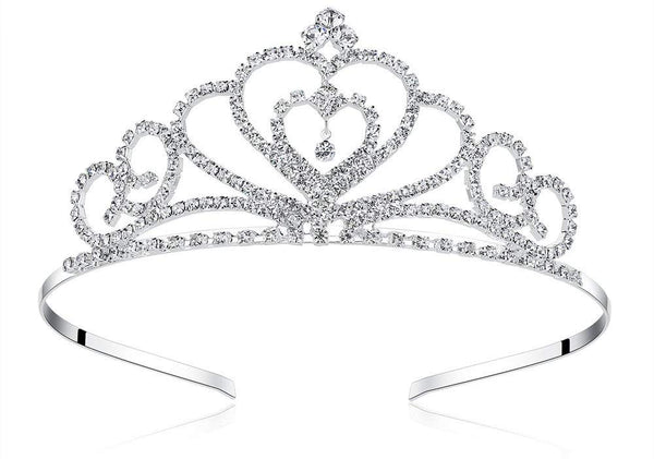 Lovelyshop Rhinestone Crystal Tiara - Wedding Bridal Prom Birthday Pageant Princess Crown, 1 Pack