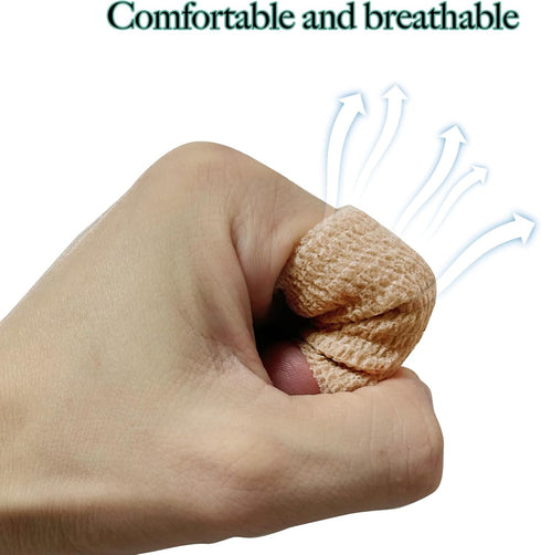 32 Rolls Self Adhesive Bandage Wrap, 2 inch Cohesive Stretch Bandages for Sports Swelling Sprains