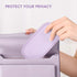 Teircno Portable Tampon Storage Bag,Tampon Holder for Purse, Small Organizer Bag with Handle, PU Period Pouch, Small