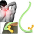 Manual Back Massager with Adjustable Dual Heads Ergonomic Handheld Cane for Neck, Shoulders & Upper Back Pain Relief