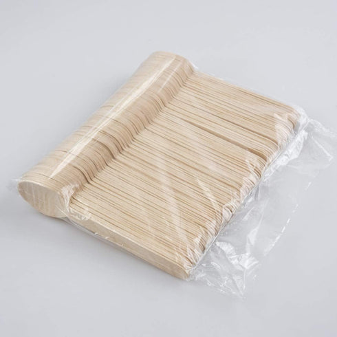 Mart Wooden Disposable Spoons, 100pcs, 6in Biodegradable Compostable Dessert Spoons for Parties