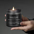 Men's Aromatherapy Gift Set - 8 Scented Candles with Manly Scents (Leather, Smoke, Oak) in Black Candle Jars, Perfect
