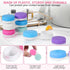 12 Pack Colorful Cute Contact Lens Case Bulk Box - Holder Container Soak Storage Kit in 6 Colors