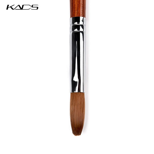 KADS Kolinsky Sable Acrylic Nail Art Brush | Red Wood Pen Nail Brush | 14# for Nail Art Manicure Tool