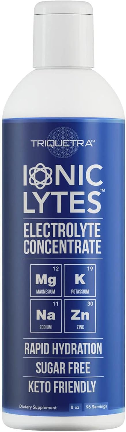Ionic Lytes Electrolyte Concentrate, 96 Servings, Sugar Free, Keto Electrolyte Drops for Rapid Hydration, 8 oz