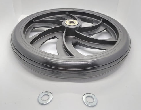 Replacement Wheel for Rollator Model 10257, 7.5" Black Wheels for Walker Rollator
