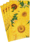 Caspari Sunflowers Paper Guest Towel Napkins - Two Packs of 15
