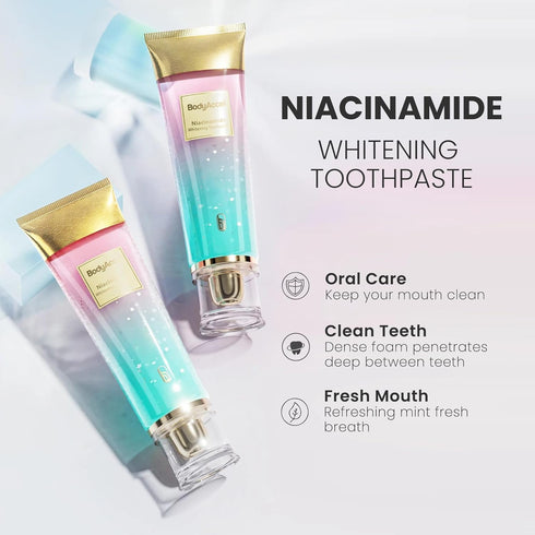 Niacinamide Whitening Toothpaste - BodyAccel for Stain Removal & Fresh Breath