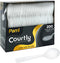 PAMI Heavy Weight Disposable Plastic Soup Spoons, 200-Pack Bulk King Size Deluxe White Silverware
