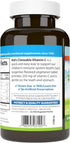Carlson Kid's Chewable Vitamin C, 250 mg, 60 Vegetarian Tablets, Immune Support, Tangerine