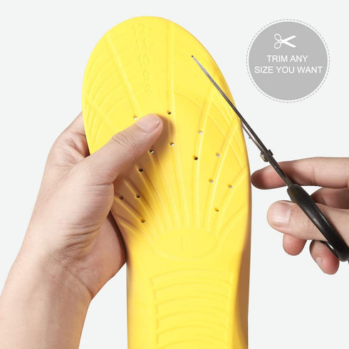 Memory Foam Shoe Inserts, Shock Absorption Pain Relief Insoles for Women and Kids, 1 Pair (S: Women 5-6/Kids 2-5)
