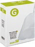 Code G Heavy Duty Trash Bags, 8 Gallon, 50 Count, with Reinforced Drawstring, Compatible with simplehuman