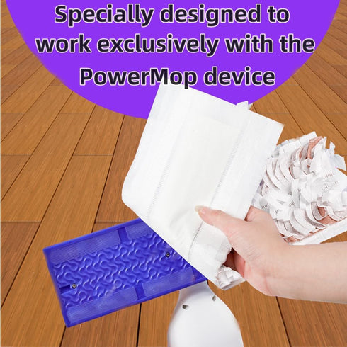 Disposable Mopping Pad Refills for Swiffer PowerMop - Multi-Surface Wood Mopping Pad Refills for Floor Cleaning, 10