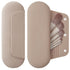 Silicone Makeup Brush Holder Travel Cosmetic Bag, Soft Portable Case with Anti-Fall Out Magnetic Closure