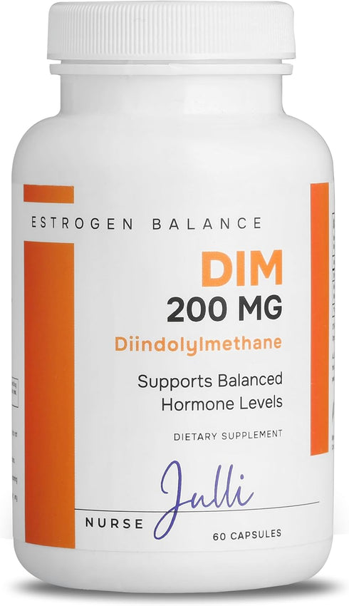 DIM Supplement 200mg, Estrogen Balance for Men and Women, 60 Ct, Hormonal Support
