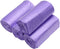 Kitchen Garbage Bags, Purple Trash Bag, 100 Counts 4 Gallon, 45x60Cm with Handles for Bathroom