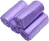 Kitchen Garbage Bags, Purple Trash Bag, 100 Counts 4 Gallon, 45x60Cm with Handles for Bathroom