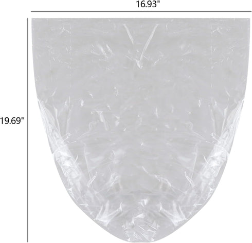 Utiao 2.6 100 Counts Gallon Clear Trash Bag, Small Garbage Bags