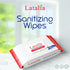 Pack 2 80% (40 Counts) Latalia Hand Wipes of | Alcohol Hand Sanitizer Wipes for Hands & Face Moisturizing, Gentle