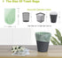 Jaoul Trash Bags 1.2 Gallon, Strong & Unscented Mini Garbage Bags for Kitchen, Bathroom, Office, Green, 80 Counts
