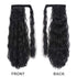 YEAME 22 Inch Corn Wave Ponytail Extension Clip in, Long Wavy Curly Heat Resistant Synthetic Hairpiece
