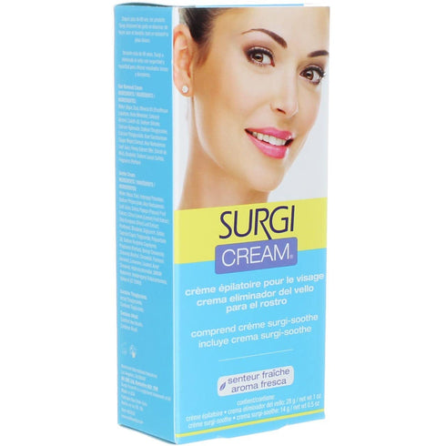 Surgi Facial Hair Removal Cream, 1 oz x 2 Pack