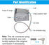 Medium Blood Pressure Cuff Replacement, 9-13inch (22-32cm) Compatible with Omron BP5100, BP5250, BP5450, BP7100