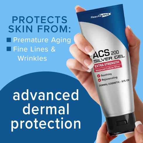 Results RNA ACS 200 Silver-Glutathione Gel, Advanced Cellular Colloidal Silver Gel for Wound Care (8 oz)