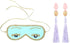 Utopiat Audrey Hepburn Style Silk Sleep Mask & Ear Plugs Set for Women | Cute Eye Mask Sleeping Beauty