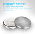 Tenergy CR2025 3V Lithium Button Coin Cell Batteries (10 Pack) for Key Fobs, Watches, and Thermometers