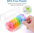 HPEORTONER 2 7 DANYING Large Pill Organizer Times a Day, Weekly Pill Box, AM PM Pill Case, Rainbow Pill Container Day