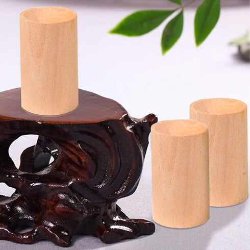 UaneXee 5 Pcs Wood Essential Oil Diffusers,Small Wood Fragrance DIffusers,Fragrance Retention,Wooden Aromatherapy Round