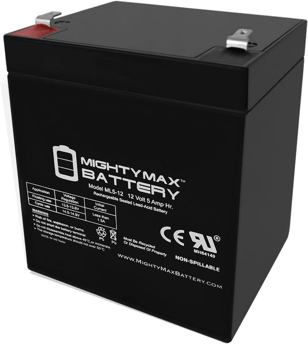Mighty Max Battery 12V 5AH SLA Battery for Garage Door Opener Standby 41B822