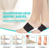 Foot Arch Support, 2 Pair Compression Sleeves with Gel Pad, Plantar Fasciitis Braces for Flat Foot, High Arch Pain