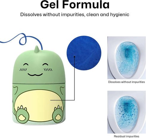 Toilet Bowl Cleaners Automatic Toilet Cleaner for Inside the Bowl Bathroom Toilet Tank Cleaner Dinosaur Shape Design