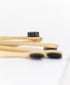 Biodegradable Eco-Friendly Natural Bamboo Toothbrushes, 4 Count for Sustainable Oral Care