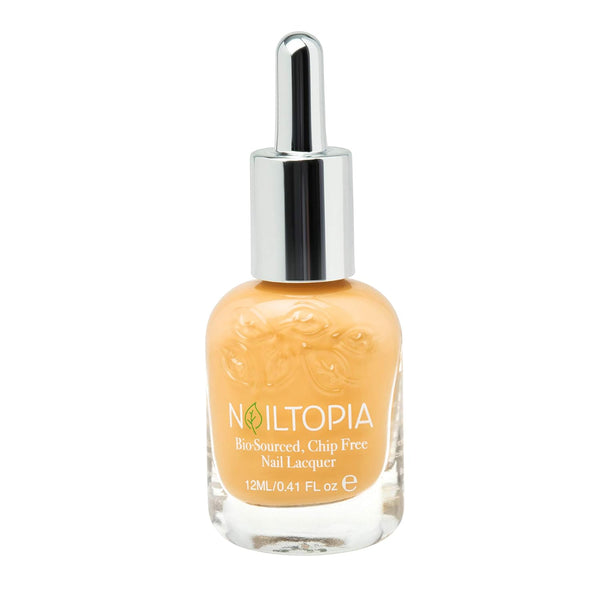Nailtopia Bio-Sourced Nail Lacquer, Chip Free, Natural Polish with Biotin, Just Peachy, 0.41 oz