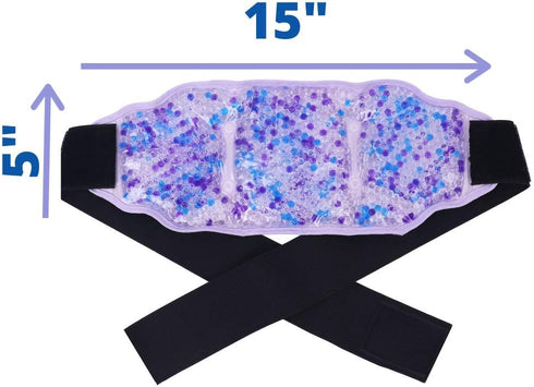 FOMI Care Premium Hot Cold Gel Bead Ice Packs | 2 Pack | Cool Compress for Back, Shoulder, Knee, Pain Relief