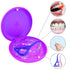 ARGOMAX 2 PCS Purple Thin and Light Aligner Case, Magnetic Closure Retainer Holder, Easy to Carry
