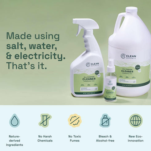 All-Purpose Cleaner Spray, Nature-Derived, Bleach Free, Fragrance Free, Multi-Surface Cleaner, 32oz - 2 Pack