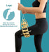 Wood Back Massager Roller Rope, Manual Massage Strap for Back, Neck, Shoulders, Legs, Waist Pain Relief, Wooden Therapy