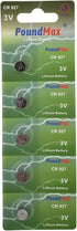 PoundMax 927 3v Pack 5 Count CR Batteries Lithium Button Cell Battery Combo