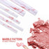 Makeup Brushes Set DUAIU - 16PCS Marble Makeup Brushes with Gift Box for Foundation, Eyeshadow, and Blush