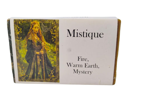 Mistique Bath Soap by WFG WATERFALL GLEN SOAP COMPANY, LLC - Natural Vegan Soap with Sandalwood, Patchouli, Spices &