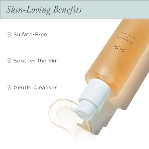 PÜR MINERALS Forever Clean Gentle Facial Cleanser, Vegan-Friendly Formula, Sulfate-Free Makeup Remover with Green Tea
