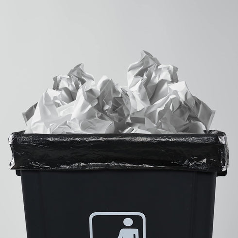 18 Gallon Large Black Trash Bags, 1 Roll/100 Counts