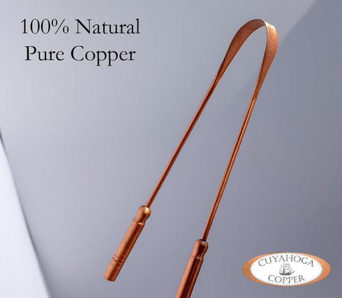 Pure Copper Tongue Cleaner – 100% Pure Copper Natural Tongue Scraper for Optimal Oral Hygiene