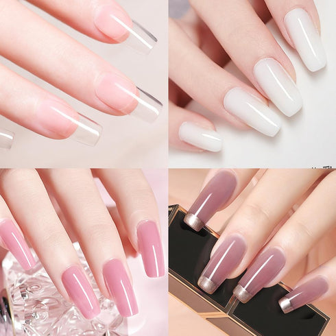 VENALISA Builder Nail Gel, 50ml Milky White Hard Gel for Nail Extension, Polygel Nail Art Manicure