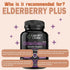 Elderberry Plus Capsules – Immune Support Supplement with Vitamins C, D3, Zinc, Selenium, 120 Veggie Capsules